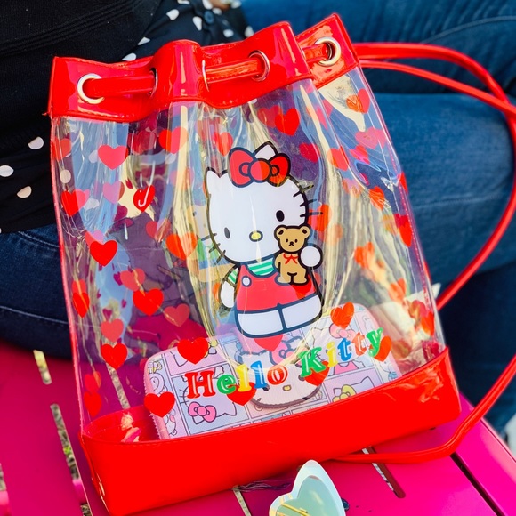 Hello Kitty Bags Hello Kitty Clear Bucket Mini Backpack Poshmark